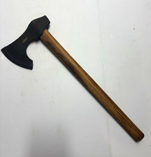 CRKT Berserker 2730 Double Bit Hatchet Carbon Steel 3.5in Wood Handle Tomahawk picture