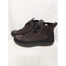 ECCO Soft 7 Tred M High Boots Men 47 US 13-13.5 Gore-Tex Brown Waterproof NWT picture