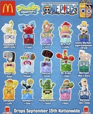 McDonald's Happy Meal SpongeBob x One Piece 15 Toy Full Set picture