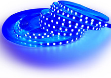 12V LED Strip Lights, 5Mm Wide Ultra Narrow Blue 16.4Ft SMD 2835 IP20 120 Leds/M picture