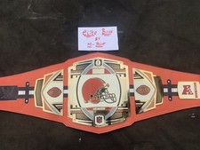 Cleveland Browns NFL Championship Belt Replica 2mm Brass Adult Full Size picture