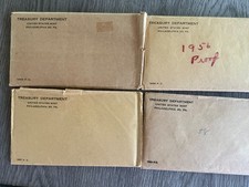 1955 ,1956,1957,1958 4 proof sets. picture