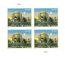 Palace of Fine Arts San Francisco- Sheet of 4 X 26.95 = $107.80 **Free Shipping picture