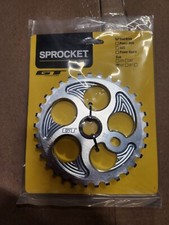 GT Overdrive 33t Silver BMX Sprocket 6061 Aluminum 19mm Adapter Included picture