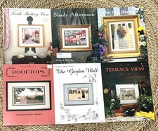 VTG Barbara & Cheryl South Carolina Cross Stitch Pattern Leaflet Lot 6 picture