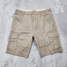 Vintage Bailey's Pt Shorts Mens 32 Beige Cargo Canvas Utility Workwear Casual picture