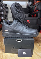 Supreme x Nike Air Force 1 Low 'Box Logo - Black' CU9225-001 MENS SZ AVAILABLE picture