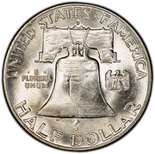 1949-D PCGS MS64 FBL Franklin Half Dollar w/ Very Strong Strike & Nice Luster picture