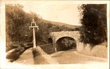 Riverside CA RPPC Original Buena Vista Bridge Mt Rubidoux c1910 Real Photo picture
