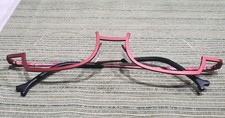 Vtg. NOS Belgium Theo-Shi Red Pure Titanium 8 Eyeglasses Frame picture