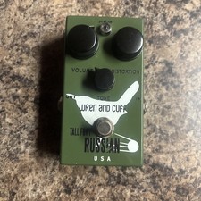 Wren and Cuff Tall Font Green Russian Fuzz/Distortion Guitar Effects Pedal picture