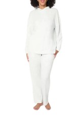 Berkshire Homewear Women's Printed Waffle Hooded Lounge Set Misty Blue picture