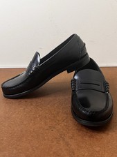 Vtg Sebago Classic Black Leather Penny Loafers Men’s Size 9E EU 43 Made in USA picture
