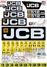 Fits JCB 512-56 (TIER 4) Decal Kit-Telescopic forklift 3M VINYL/FREE SHIPPING picture