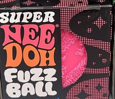 Super NeeDoh Fuzz Ball Velvet Giant XL Pink Stress Ball Fuzzball New picture