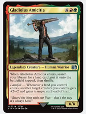 MTG Gladiolus Amicitia LANDFALL Pre-Built Custom Commander Deck picture