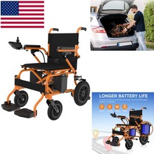 Portable Foldable Lightweight Electric Intelligent Power Wheelchair Mobility New picture
