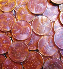 1949-S Choice Lincoln Cent Full Luster Minor Carbon Spotting like those shown picture