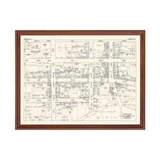 Old Map of Ithaca, NY 1947 - Vintage Ithaca New York Art picture