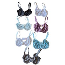 Rare Vintage 90s Y2K Victorias Secret Second Skin Satin Bras 36D Lot of 7 picture