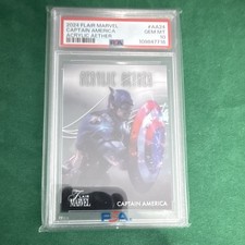 Fleer 2024 Flair Marvel Captain America Acrylic Aether #AA24 PSA 10 picture