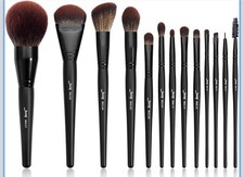 Jessup Makeup Brushes Set Premium Synthetic Powder 14 Piece Set, Black picture
