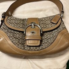 Vintage Coach Soho Signature C Buckle Leather Shoulder Bag Y2K F10925 picture