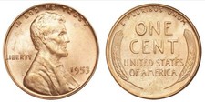1953 P 1953P Lincoln Cent Wheat Penny Uncirculated UNC BU picture