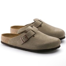 NEW Birkenstock Boston Suede Leather Soft Footbed Unisex Shoes Select Sizes picture