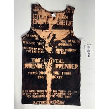 WLYWLY Jesus Surrender Y2K Custom 1 of 1 Streetwear Tank Top Black Graphic AOP picture