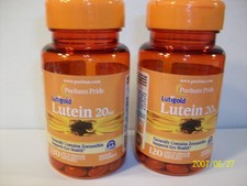 Lutein 20 mg with Zeaxanthin   120 Softgels (2 Pack)  Supports Eye Health picture