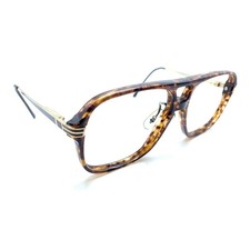 Swank Vintage Ambassador 905-312 Brown Aviator Eyeglasses Frames 48-20 135 picture