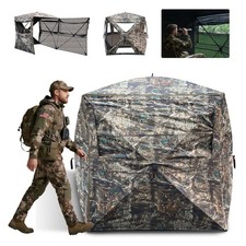 FLISSA Hunting Blind See-Through 3-4 Person 270 Degree with Full-Opening Door picture