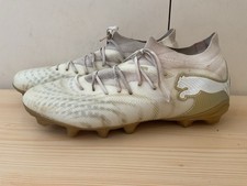 Puma Future 9 Pro FG soccer cleats Futbol Size 11 Metallic Gold White picture