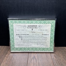 VINTAGE 1959 BAR LICENSE “THE HIDEOUT “ LOUISVILLE KENTUCY PRIVATE BAR #1788 picture
