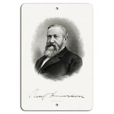 BanginPrints Presidential Portrait Sign Aluminum Vintage Patriotic Decor picture