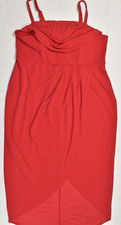 Torrid Size 18 Midi Crepe Bustier Tulip Dress Jester Red NWT picture