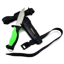 Promate Sharp Tip Full Titanium Blade Scuba Diving Snorkeling Spearfishing Knife picture