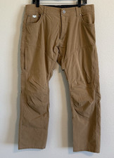 Mens Kuhl Konfidant Air Pants Size 36x32 Tan Dark Khaki Hiking Lightweight picture