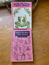 Vtg 1955 WHEN WE WERE VERY YOUNG, A.A. Milne Hardcover Dust Jacket E.P. Dutton picture