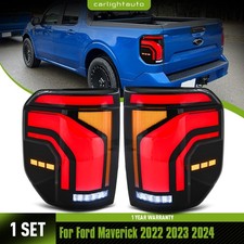 Pair Upgarde LED Tail Lights For Ford Maverick 2022 2023 2024 Rear Lamps Smoked picture