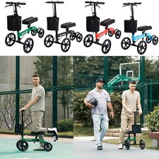 Deluxe ELENKER Medical Scooter Steerable Knee Walker Walking Knee Scooter Aid US picture