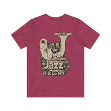 Festival International de Jazz Montreux 1971 Vintage Men's T-Shirt picture