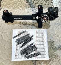AXCEL Landslyde Carbon Pro Sight RH Single .019 Pin AV31 Scope & 6x Power Lens picture