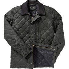 Filson Quilted Mile Marker Jacket Dark Navy Cover Cloth Made in USA Small NWT picture