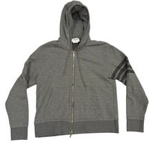 Thom Browne Hoodie Mens Size 4 4-Bar Loopback Zip Gray EUC picture