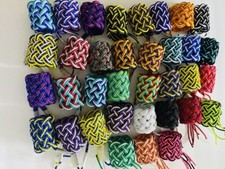 1pc Custom Deck Hand Turks Head For Rod Building Silver White Available picture