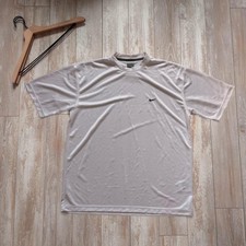 Vintage 00s Nike embroidered swoosh training t shirt white essential picture