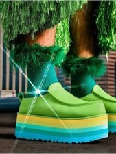 UGG® x ALOK’s URSeen Collection: UNISEX Lime Green Platforms New In Box picture