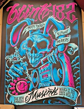 Blink 182 - Yelawolf Poster RARE 2015 - Musink CA - Brandon Heart - 18x24in picture
